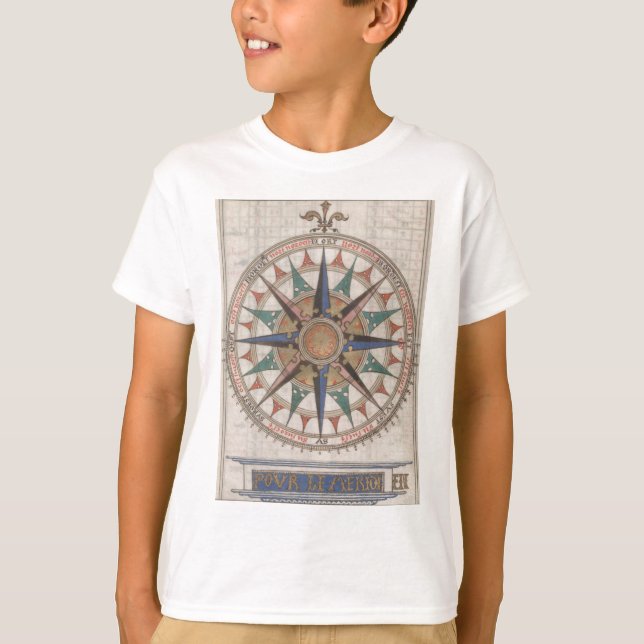 Historisk Nautisk kompass (1543) T Shirt (Framsida)