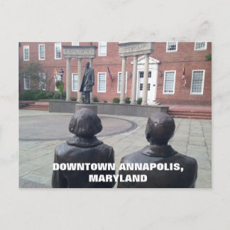 Historisk nere i Annapolis Maryland Vykort