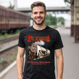 Historisk NYC Niagara-tåg Ånglokomotiv T Shirt