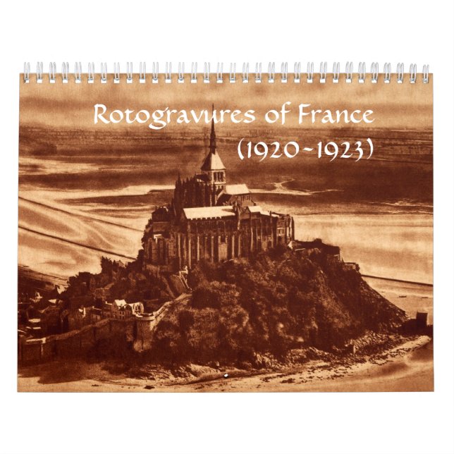 Historisk Paris för RotogravuresfrankrikeSepia Kalender (Omslag)