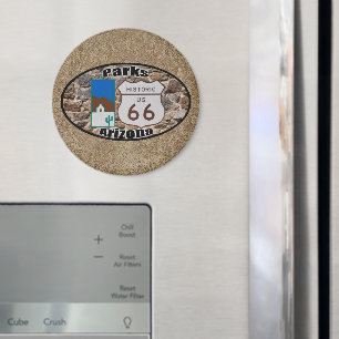 Historisk parker Arizona för US-rutt 66 Magnet
