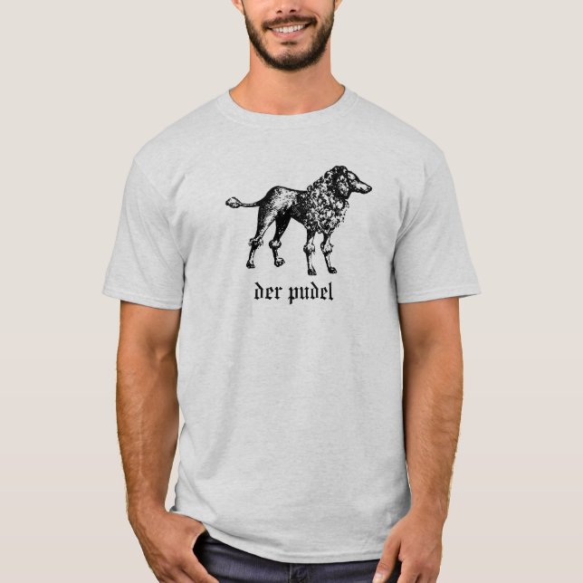 Historisk pudelt-skjorta tee shirt (Framsida)