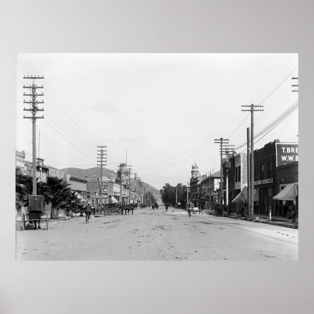 HISTORISK RIVERSID, KALIFORNIEN c. 1900 Poster (Framsidan)