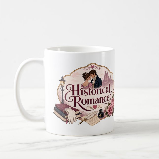 Historisk Romans Älskare Kaffemugg (Vänster)