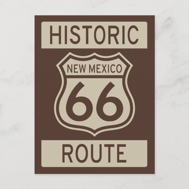 Historisk rutt 66 New mexico Vykort (Framsida)