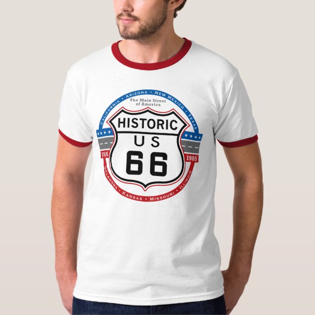 Historisk rutt 66 tröja (Framsida)