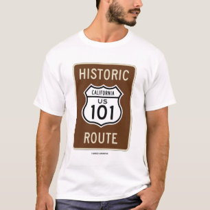 Historisk rutt för US 101 (transport T-shirt