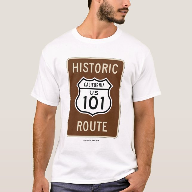 Historisk rutt för US 101 (transport T-shirt (Framsida)