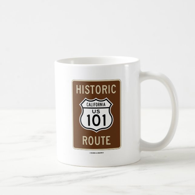 Historisk rutt US 101 Kalifornien (underteckna), Kaffemugg (Höger)