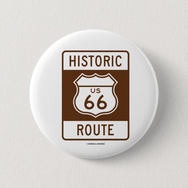 Historisk ruttUS-rutt 66 (transport undertecknar), Knapp (Framsida)