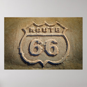 Historisk skylt för Route 66, Arizona