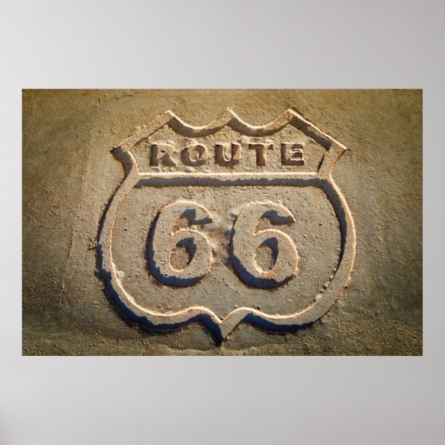 Historisk skylt för Route 66, Arizona (Framsidan)