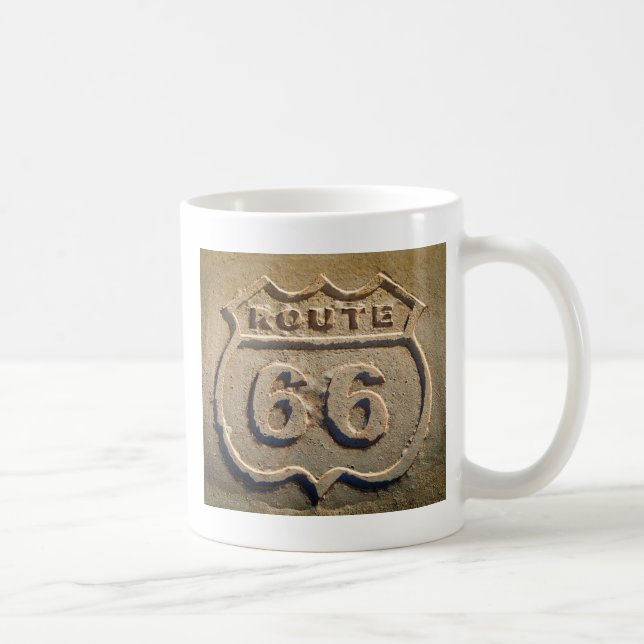 Historisk skylt för Route 66, Arizona Kaffemugg (Höger)