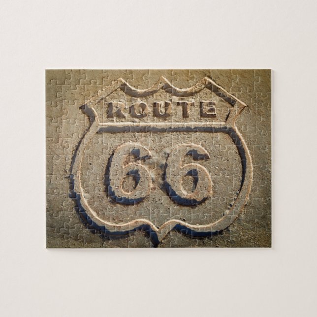 Historisk skylt för Route 66, Arizona Pussel (Horisontell)