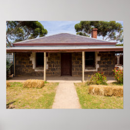 Historisk stenkolshus Rustic Farmhouse Charm Poster