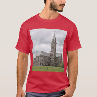 Historisk stentornskolbyggnad flicka t shirt