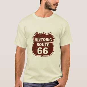 Historisk T-tröja för rutt 66 Tee