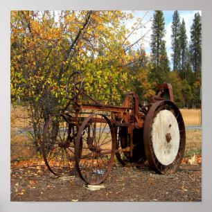 Historisk traktor.. poster