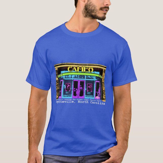 historisk typ för Fayetteville NC Cameovit T-shirt (Framsida)