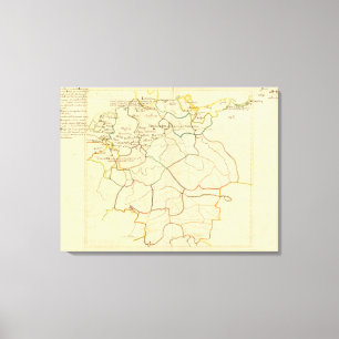 Historisk Tyskland och Österrike Canvastryck