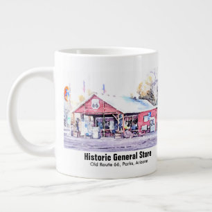 Historisk väg 66 Arizona General Store Watercolor Jumbo Mugg