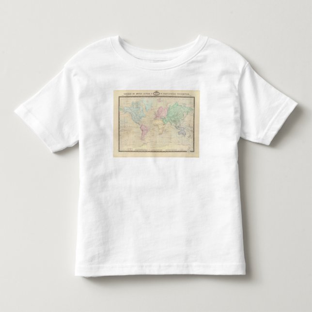 Historisk världskarta 2 tee shirt (Framsida)