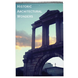 historiska arkitektoniska underverk kalender