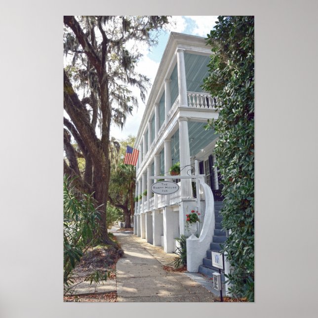 Historiska Beaufort, South Carolina, värdshus Poster (Framsidan)