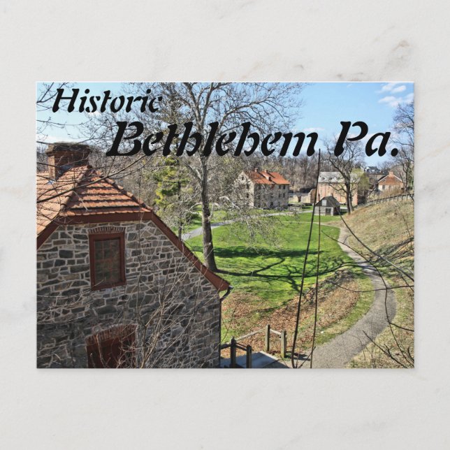Historiska Bethlehem 21 vykort (Framsida)