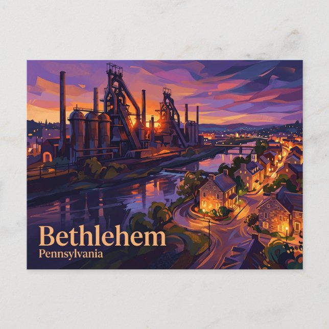 Historiska Bethlehem USA Vykort (Framsida)