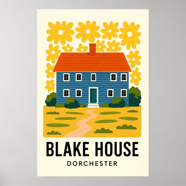 Historiska Blake House Poster (Framsidan)