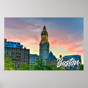 Historiska Boston, Massachusetts, USA Poster