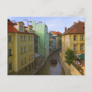 Historiska byggnader med kanal, Prag, Tjeckien Vykort