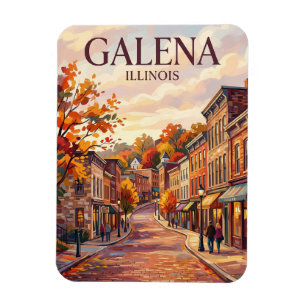 Historiska byn Galena USA Magnet