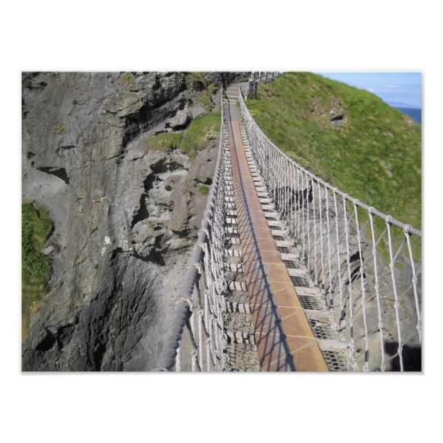 Historiska Carrick-a-rede repbro, norra Fototryck (Framsidan)
