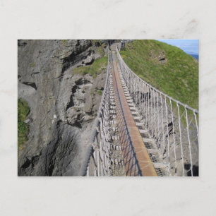 Historiska Carrick-a-rede repbro, norra Vykort