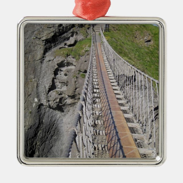 Historiska Carrick-a-rede repbron, norra Julgransprydnad Metall (Framsidan)