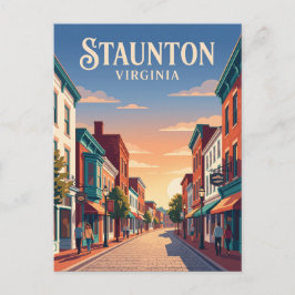 Historiska centrala Staunton USA Vykort