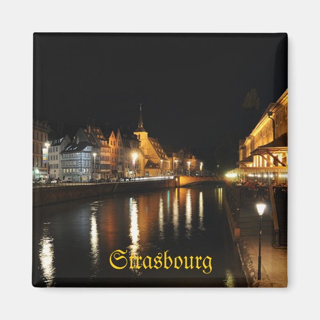Historiska centrum i Strasbourg, Frankrike resa  Magnet (Framsidan)