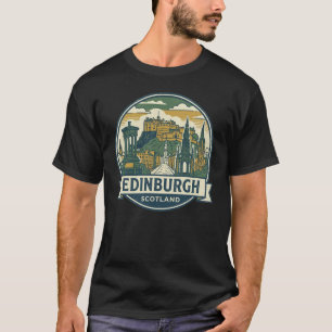 Historiska Edinburgh, Skottland: Ikonisk silhuett T Shirt