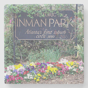 Historiska Inman parkerar, Atlanta, Georgia, Stenunderlägg