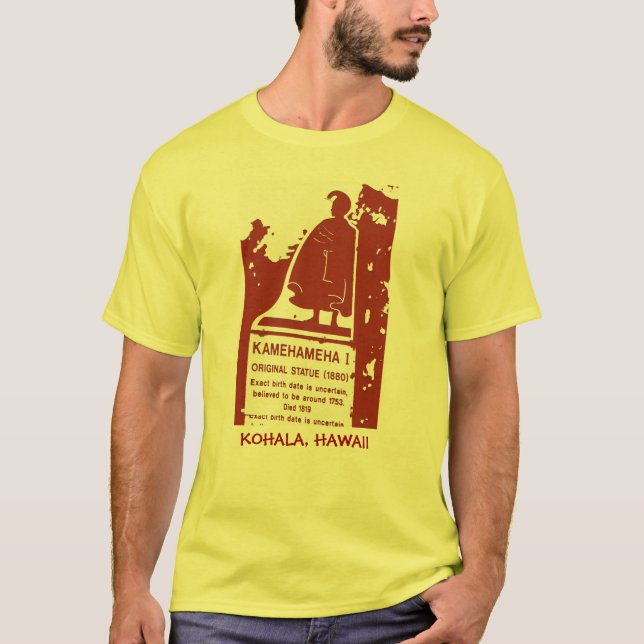 Historiska Kamehameha undertecknar T-tröja Tee Shirt (Framsida)