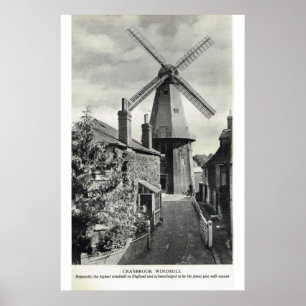 Historiska Kent, Cranbrook kvarn Poster