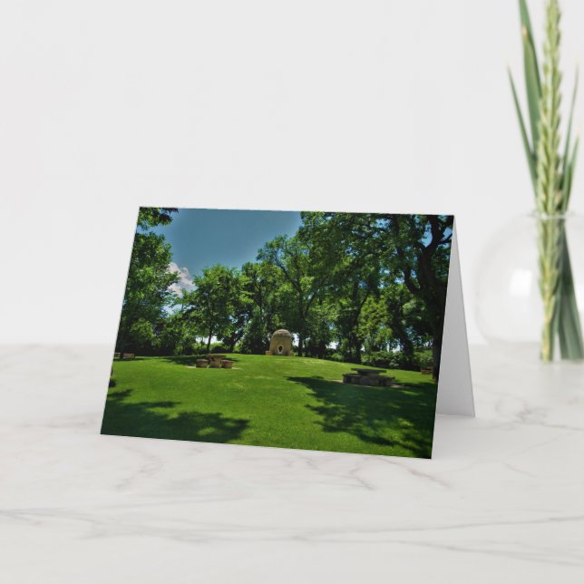 "Historiska Lilac Park" Påskkort Kort (Framsida)