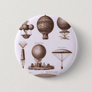 Historiska luftballongdesigner knapp