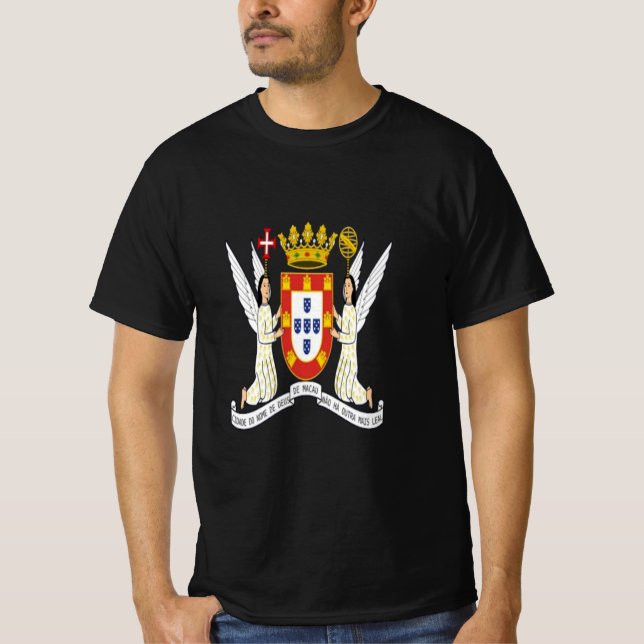 Historiska Macaus vapen T Shirt (Framsida)