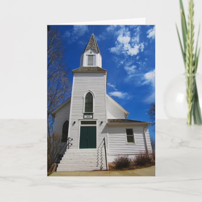 "Historiska Ness Church" påskkort Kort (Framsida)