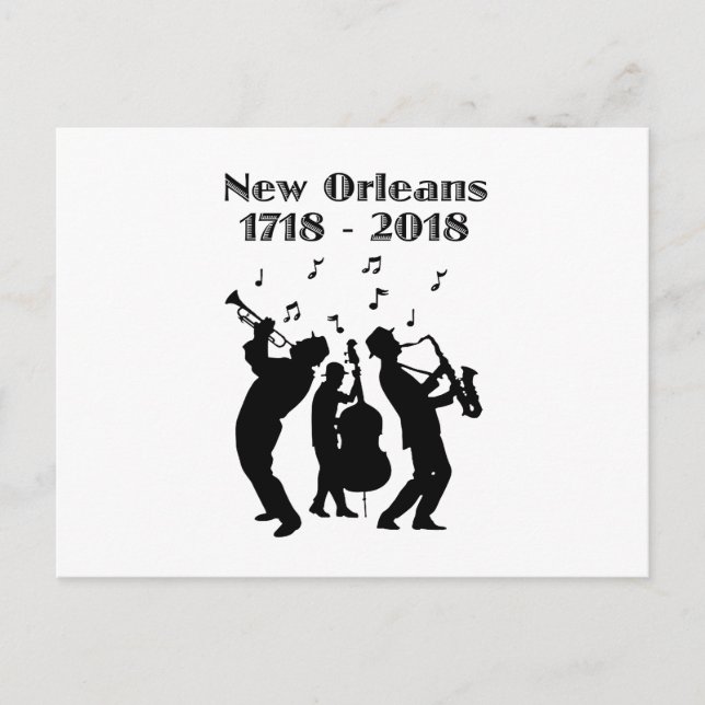 Historiska New Orleans trehundraårsjubileum Vykort (Framsida)