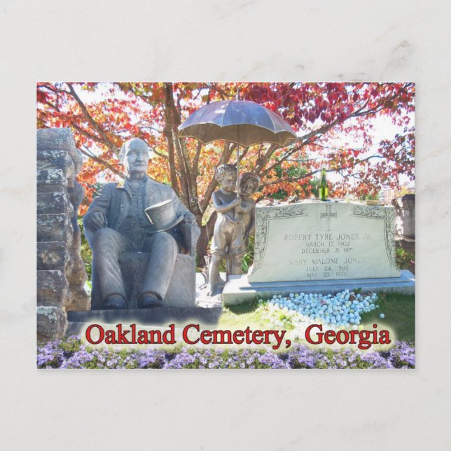 Historiska Oakland Cemetery, Atlanta, GA Vykort (Framsida)