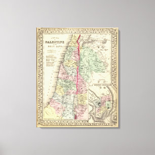 Historiska Palestina Canvastryck